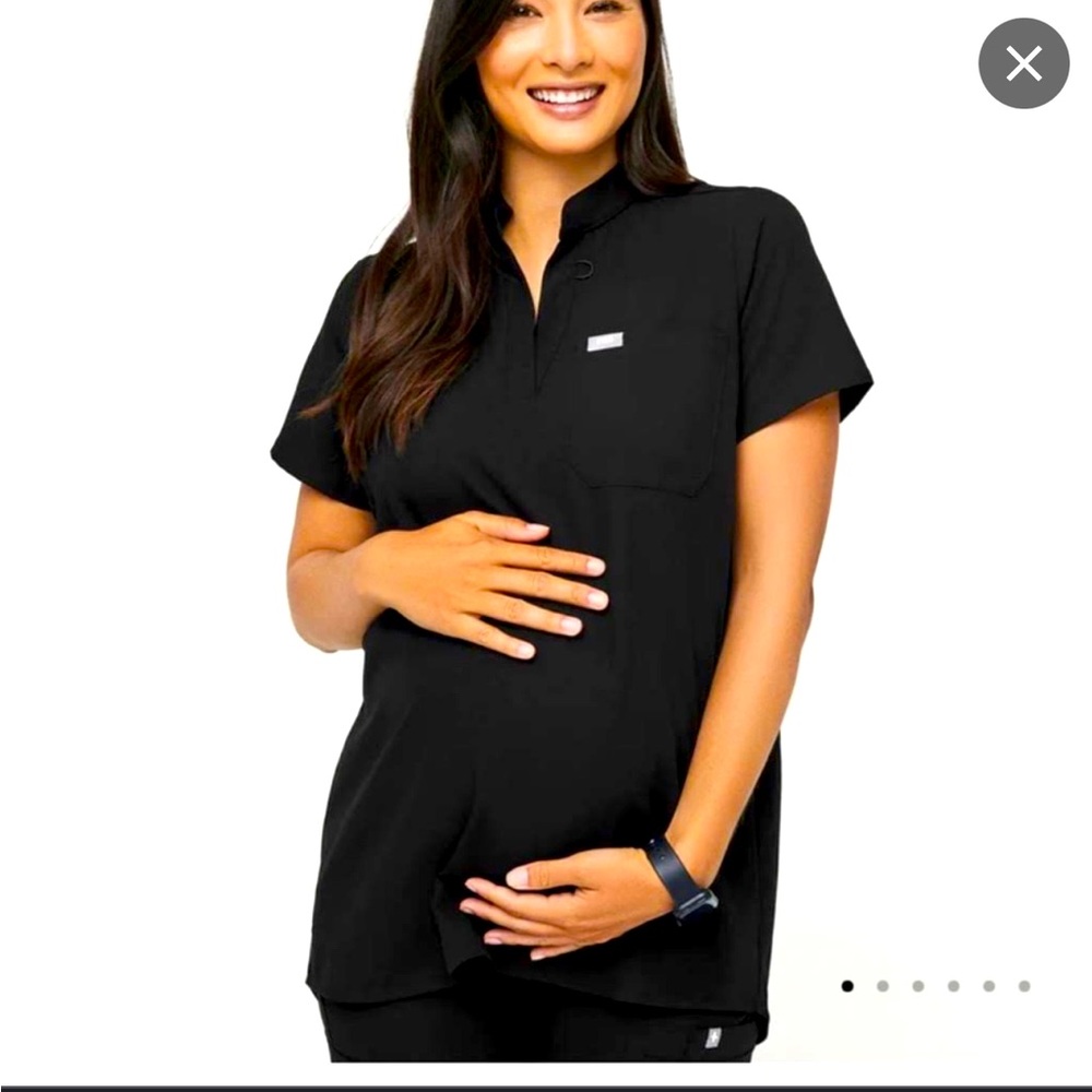 Figs maternity black xl